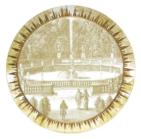 Bernardaud, Versailles Enchanté, Round tart platter