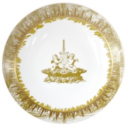 Bernardaud, Versailles Enchanté, Deep round dish