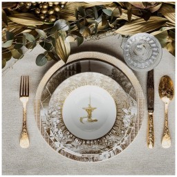 Bernardaud, Versailles Enchanté, Deep round dish