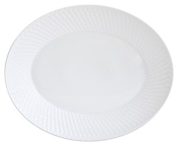 Bernardaud, Twist White, Oval platter