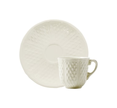 Gien, Pont aux Choux White, Coffee cups and saucers, set of 2
