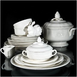 Gien, Pont aux Choux White, Serving dish with lid