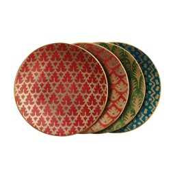 L'Objet, Fortuny, Set of 4 assorted canape plates