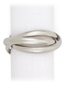 L'Objet, Napkin Jewels, Three-ring Napkin rings, set of 4