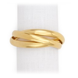 L'Objet, Napkin Jewels, Three-ring Napkin rings, set of 4