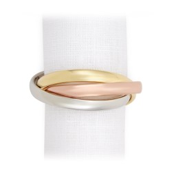 L'Objet, Napkin Jewels, Three-ring Napkin rings, set of 4