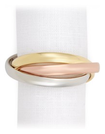 L'Objet, Napkin Jewels, Three-ring Napkin rings, set of 4