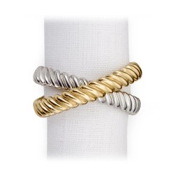 L'Objet, Napkin Jewels, Deco Twist Napkin rings, set of 4