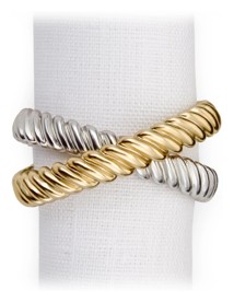 L'Objet, Napkin Jewels, Deco Twist Napkin rings, set of 4