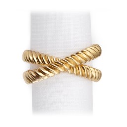 L'Objet, Napkin Jewels, Deco Twist Napkin rings, set of 4