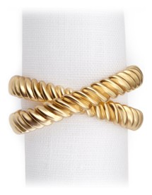 L'Objet, Napkin Jewels, Deco Twist Napkin rings, set of 4