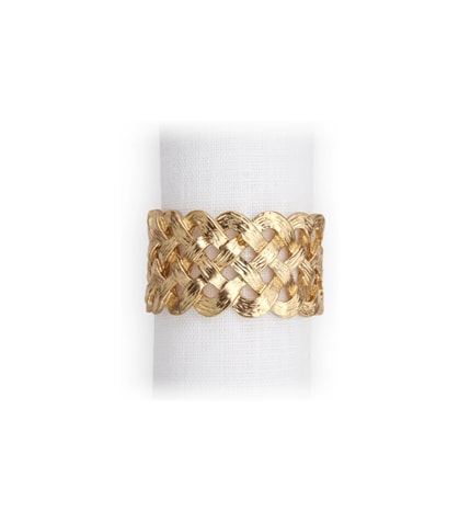 L'Objet, Napkin Jewels, Braid Napkin rings, set of 4