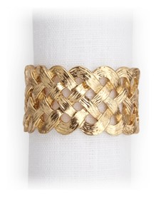 L'Objet, Napkin Jewels, Braid Napkin rings, set of 4