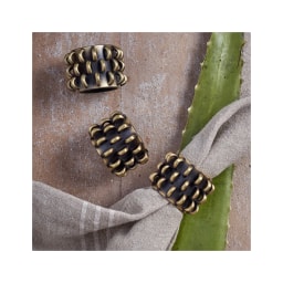 L'Objet, Napkin Jewels, Tulum Cuff Napkin rings, set of 4