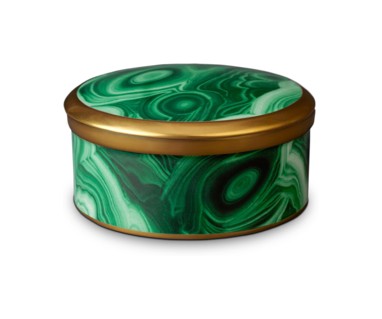 L'Objet, Malachite, Round box