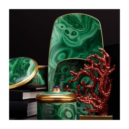 L'Objet, Malachite, Round box