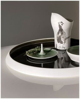 Hering Berlin, Piqueur, Set of 2 breakfast-/antipasti dishes on tray