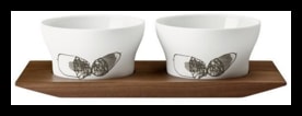 Hering Berlin, Piqueur, Set of 2 jam dishes on tray