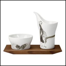 Hering Berlin, Piqueur, Set of 2 breakfast-/antipasti dishes on tray