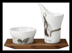 Hering Berlin, Piqueur, Set of 2 breakfast-/antipasti dishes on tray