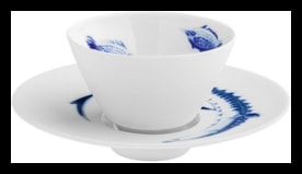 Hering Berlin, Ocean, Tea bowl and saucer