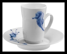 Hering Berlin, Ocean, Coffee cup with saucer