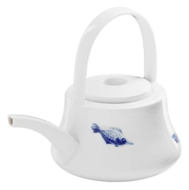 Hering Berlin, Ocean, Cylindrical teapot with handle