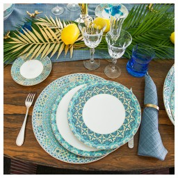 Haviland, Portofino, Set of 4 dessert plates