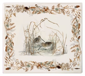 Gien, Sologne, Square plate large