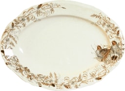 Gien, Sologne, Oval platter large