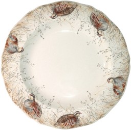 Gien, Sologne, Deep round platter