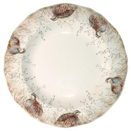 Gien, Sologne, Deep round platter