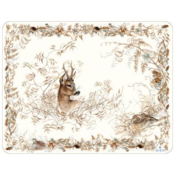 Gien, Sologne, Acrylic serving tray large