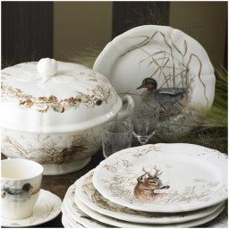 Gien, Sologne, Dessert plates assorted, set of 4