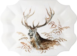Gien, Sologne, Serving platter stag