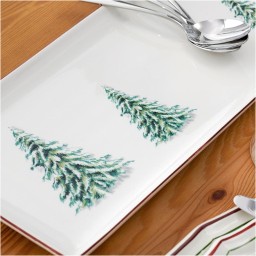 Gien, Filet Noël, Oblong serving tray