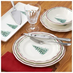 Gien, Filet Noël, Dinner plates, set of 4