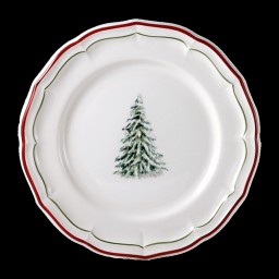 Gien, Filet Noël, Dinner plates, set of 4