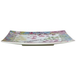 Gien, Millefleurs, Square plate large
