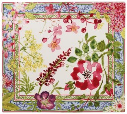 Gien, Millefleurs, Square plate large