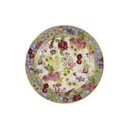 Gien, Millefleurs, Canape plates, set of 4