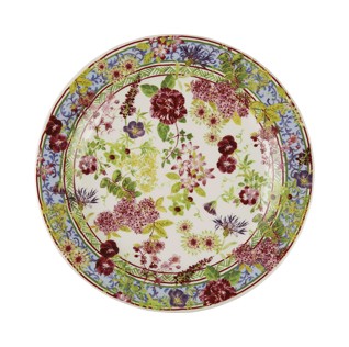 Gien, Millefleurs, Canape plates, set of 4