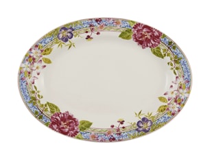 Gien, Millefleurs, Oval platter