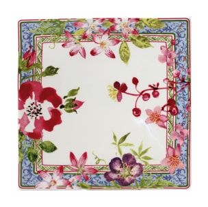 Gien, Millefleurs, Square plate small