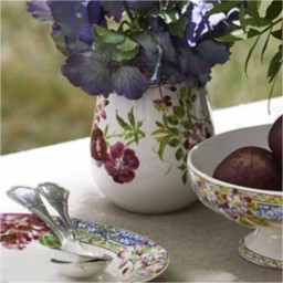 Gien, Millefleurs, Large fruit bowl