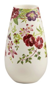 Gien, Millefleurs, Contour vase medium