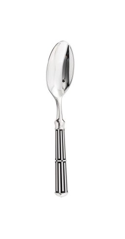 Ercuis, Arts decoratifs paquebot black, Dessert spoon