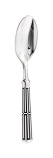 Ercuis, Arts decoratifs paquebot black, Dessert spoon