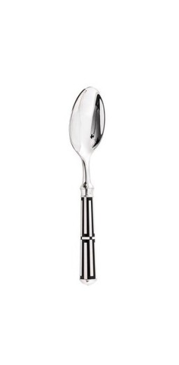 Ercuis, Arts decoratifs paquebot black, Moka spoon