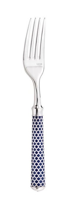 Ercuis, Arts decoratifs coupole navy blue, Dinner fork